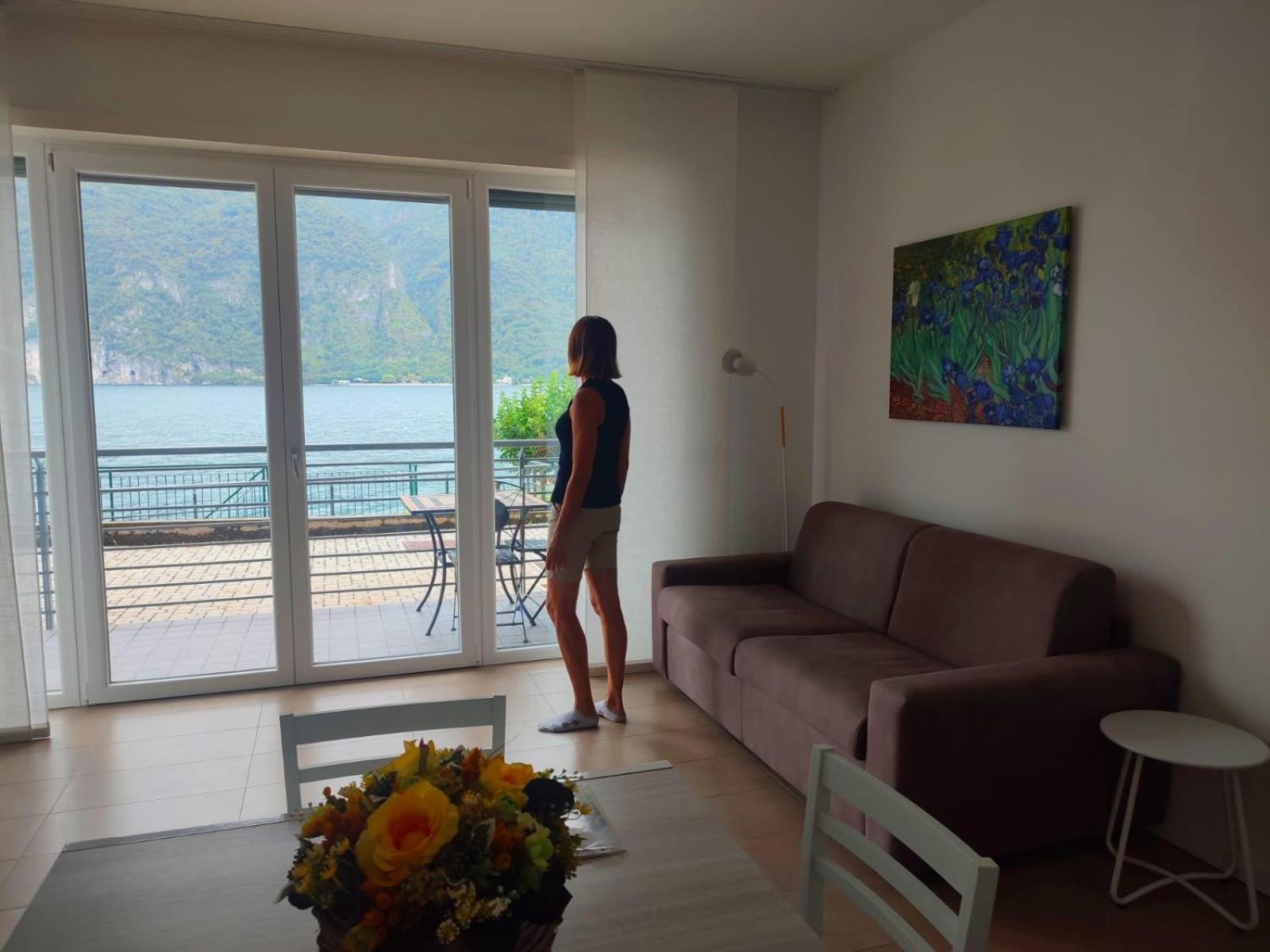 Lake Como Casa La Rosa Abbadia Lariana Exteriör bild