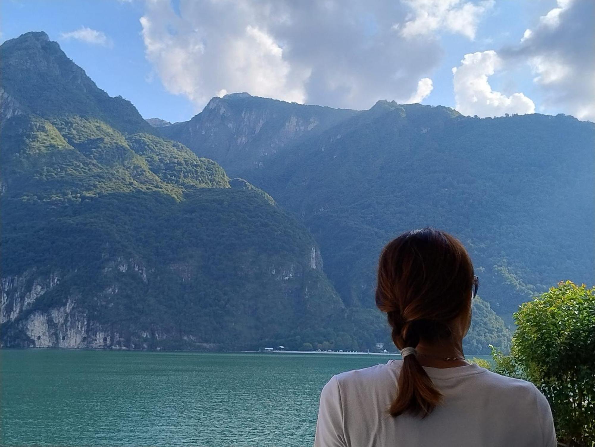 Lake Como Casa La Rosa Abbadia Lariana Exteriör bild