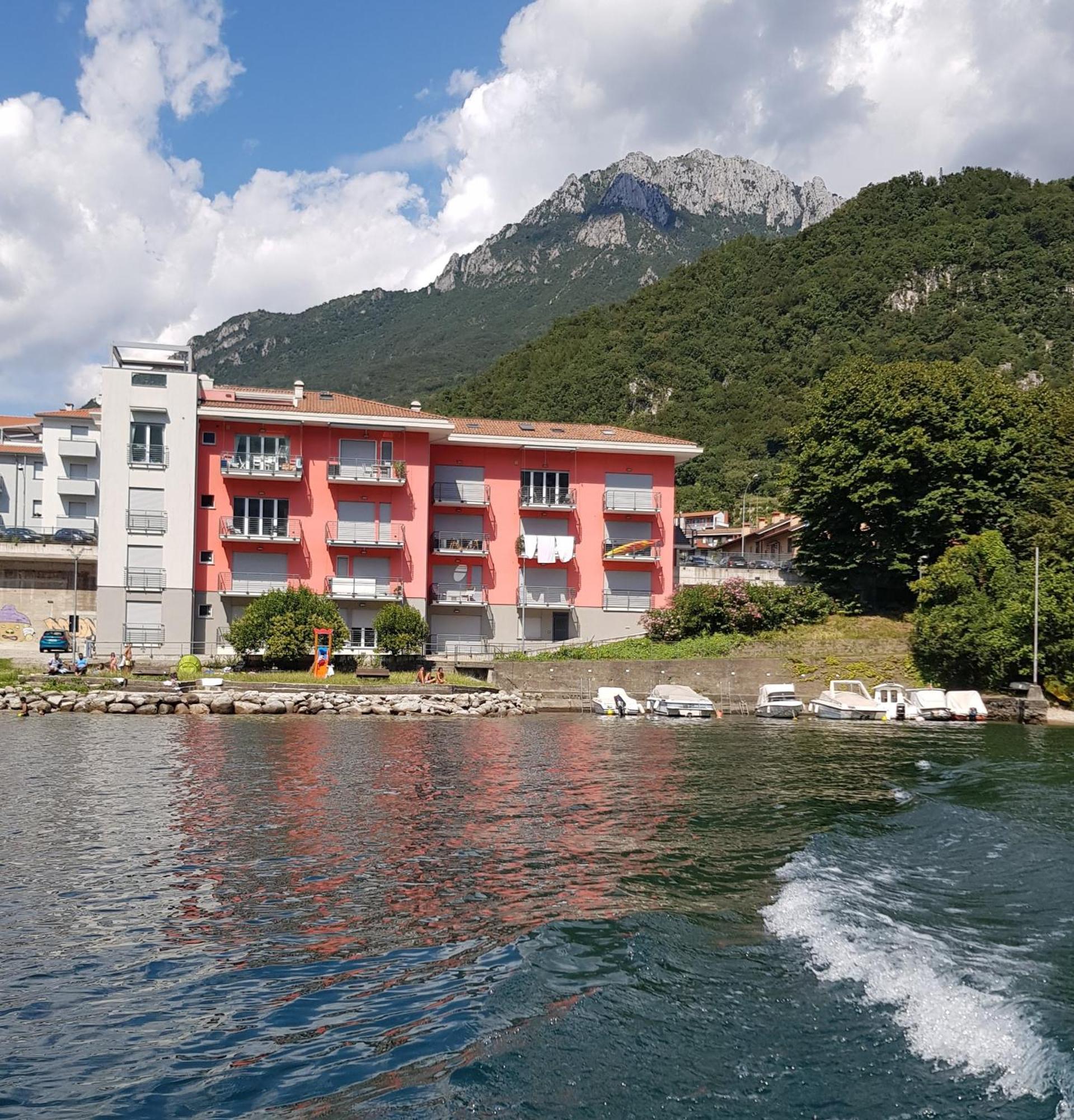 Lake Como Casa La Rosa Abbadia Lariana Exteriör bild